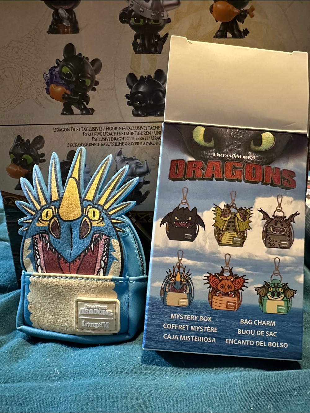 Loungefly How To Train Your Dragon Cosplay Mystery Mini Backpack Keychain Charm